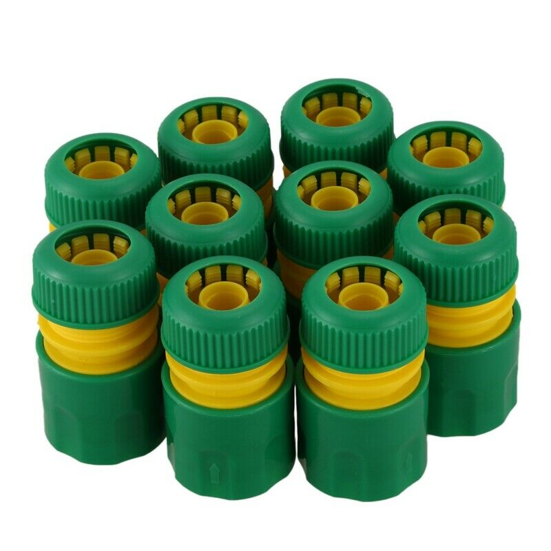 10Pcs 1/2 inch Hose Garden Tap Water Hose Pipe Connector Quick Connect Adap