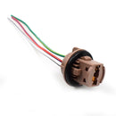 2x 7443 LED Light Bulb Wiring Harness Sockets for Brake Turn Signal Light