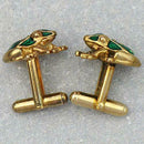 Novelty Mens Stainless Steel Cufflinks Fancy Frog Toad