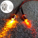 10Pcs 3MM Round Chrome Metal Plastic LED Lamp Light Emitting Diode Bezel Holder