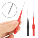 2PCS 0.7mm Multimeter Test Lead Probe Extention Back Piercing Needle Test Probes