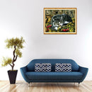 5D DIY Full Drill Diamond Painting Sleeping Cat Cross Stitch Embroidery Kit