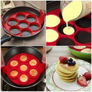 Flip Cooker Pancakes Mold - New Upgrade Silicone Pancake Molds 7 Circles Rk N3T7