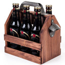 Bar Tool Stainless Steel Beer Bottle Opener Funny Wooden Wine Baskets Beer