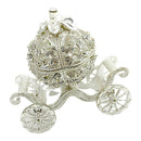 Metal Hollow Crystal Jewelry Trinket Box Craft Wedding Favor Gift Home Decor
