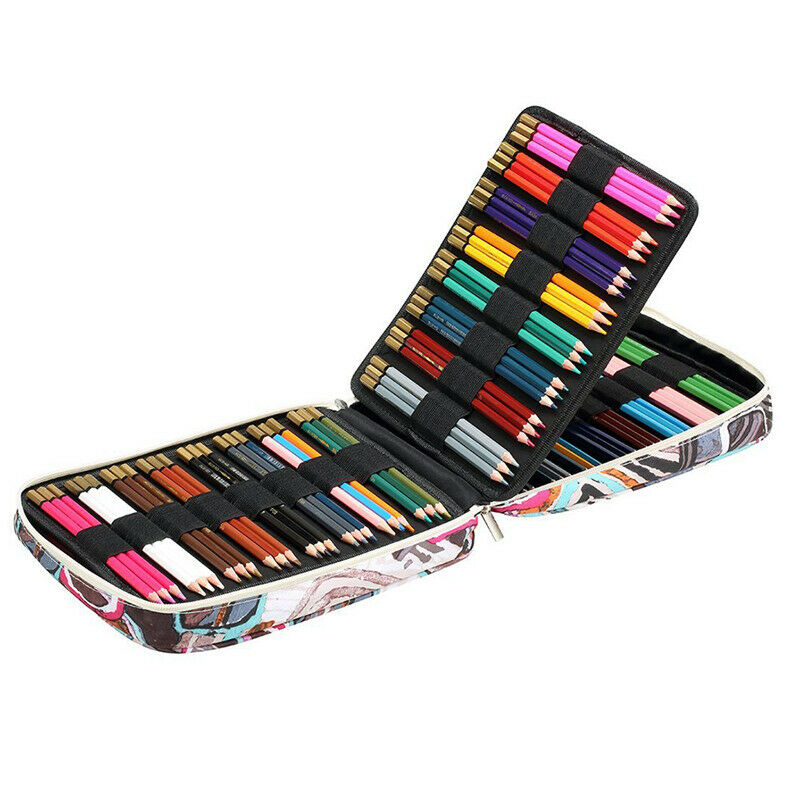 150 Slots Colored Pencils Universal Pencil Bag Pen Case School Stationery P G8F7