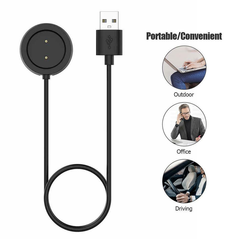 1m Replacement USB Magnetic Charging Dock Cable for Amazfit GTR 42mm/47mm