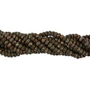 5x8mm Faceted Brown Snowflake Obsidian Loose Beads Jewelry Making Girl Gift