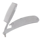 Stainless steel Hair Comb Men Dedicated Folding Comb Beard Brush Hair Care T BX