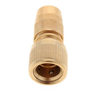 2 Pieces Brass Garden Hose Quick Connectors Water Hose Quick Connect Pipe