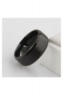 Stainless Steel Ring Band Titanium Men Wedding Black 10