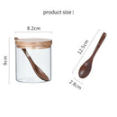 Creative Transparent Glass Kitchen Spice Jar Three-Piece Seasoning Storage