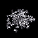 50pcs 1.5mm Cable Crimps Aluminum Sleeves Cable Wire Rope Clip Fitting Z JC%o