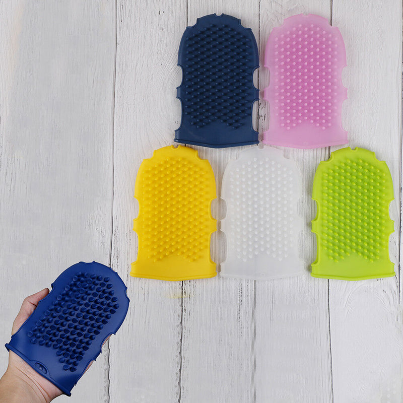 1Pc Silicone massage scrub gloves for peeling body bath brush exfoliating glo Gw