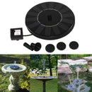 Floating Solar Powered Garden Water Pump Fountain Pond For Bird Bath Tank LJ
