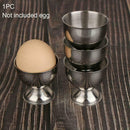 Stainless Steel Soft Stand Boiled Egg Cups Holder Tabletop Tool Kitchen Cup H7W6
