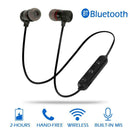 M5 Wireless Bluetooth Earphones Magnetic Attraction Headset w/Mic (Black) A