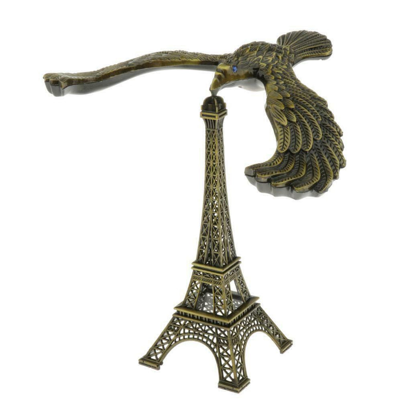 Creative Iron Tower Balance Eagle Statue Gift DIY Craft bronze 20cm