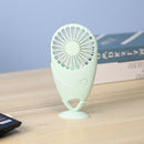 Mini Hand-held Suction Cup Desktop Fan Portable Pocket Small Fan (Green)
