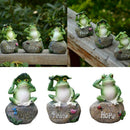1pcs Garden Decor Statue Frogs Set Outdoor Patio Ornaments Yard Decoration P3J6