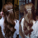 2x Automatic Rhinestone French Barrette Large Hairpin Ponytail Holder Women
