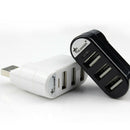 Mini 3 Port USB 2.0 Rotate Splitter Adapter Hub for PC Laptop Notebook Expans Hn