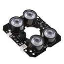 4pcs IR LED Spot Light 850nm Infrared Board for CCTV Camera Black