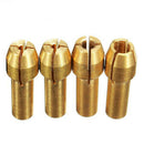 4pcs Rotary Multi Tool Collet Nut Kit Set for 0.8/ 1.6/ 2.35/ 3.2MM H4L8