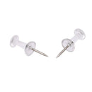 40Pcs Transparent Push Pins Thumbtacks Steel Point Bulletin Board Office SchX1V5