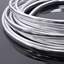 15M Car Door Edge Scratch Chrome Moulding Trim Strip Guard Protector Cover New