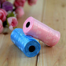 Hot 1Roll/15X Pet Dog Waste Poo Poop Bag Printing Degradable Clean-up Dispens ES