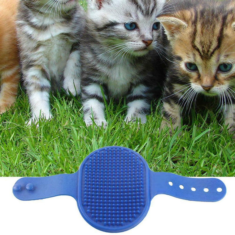 Dog Cat Bath Brush Rubber Glove Hair Fur Grooming Massage Pets Supplies