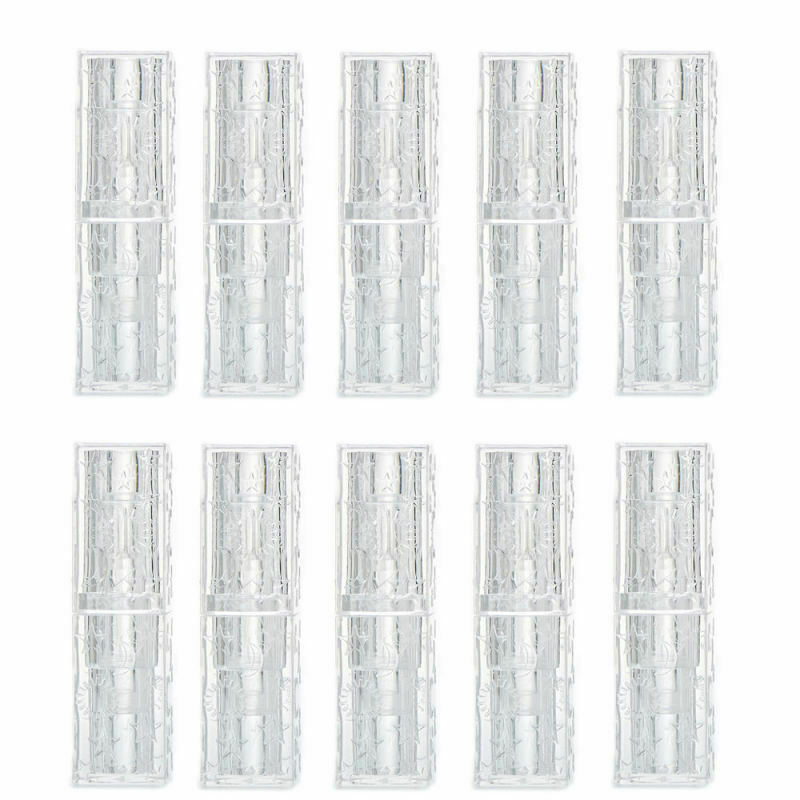 10Pcs Empty lipstick Plastic Lip Balm Container Tubes Caps DIY NEW
