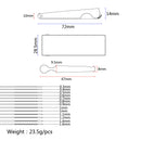 13 Sizes Long Shaft Metal File for Guitar Bass Banjo Nut Bridge Saddle Slots