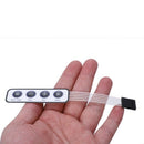 1x4 4 Key Matrix Membrane Switch Keypad Keyboard New 65x20x0.8mm White M3Z9