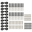 Kayak Bungee Cord Kit -10 Nylon Pad Eye-20 Stainless Steel Screws Nut Gasket and
