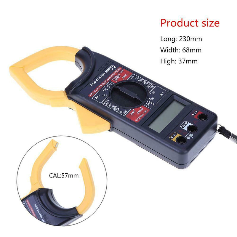 Digital Clamp Meter Voltmeter Ammeter Ohmmeter Multimeter AC DC Tester