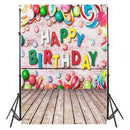 Happy Birthday Photographic Art Cloth Backdrop Studio Prop Kid Family Decor