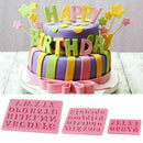 3Pcs Letter&Number Silicone Mold Chocolate Fondant Cake Set Mould Decoratin