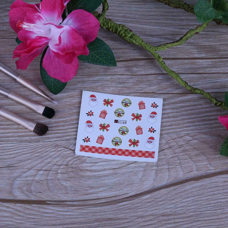 12pcs/Set Nail Art Stickers Christmas-Pattern Nail Stickers(1153-1164)