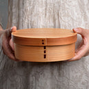 Wooden 1 Tier Lunch Box Food Container With Lid
