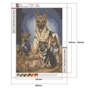5D DIY Full Drill Diamond Painting Dog Cross Stitch Embroidery Kits (C1160)