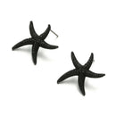 Fashion Bohemia Shiny Crystal Starfish Stud Earrings For Women Office Girl'