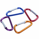 20PCS 2.5inch /6CM Aluminum D Ring Carabiner Clip,Lightweight Durable Small