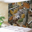 Printed Wall Hanging Decor Tapestry Throw Blanket Bedspread Deer 90inch