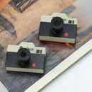 Novelty Korean 2Pcs Gray Camera Wood Wooden Rubber Stamp Diary Decor Craft New