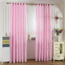 2x 100x200cm Tulle Door Window Curtain Drape Panel Sheer Valance Divider Pink