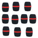 10 Pcs Handheld Stage Microphone Windscreen Foam Mic Cover Karaoke Black