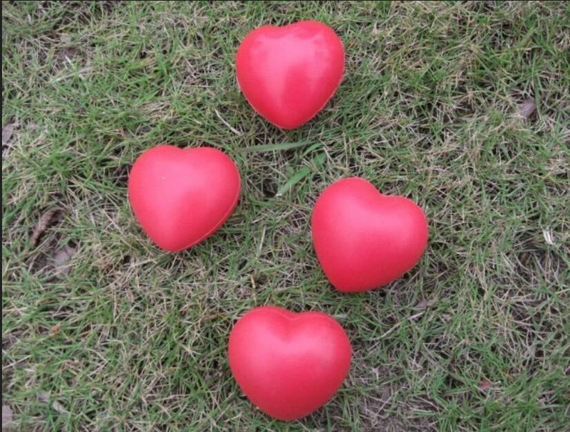 Love Heart Shaped Anti-Stress Reliever Ball Stressball Relief Arthritis Cy