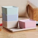 1X(Food Container Dry Fruits Snacks Storage Box Leak Proof Wheat Straw Plas